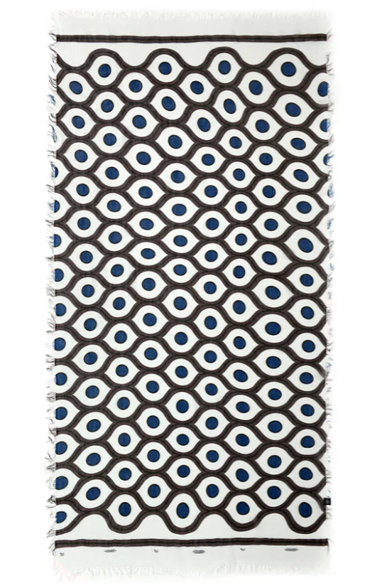 Foulard Bamboo Escher - F8F8FF-01
